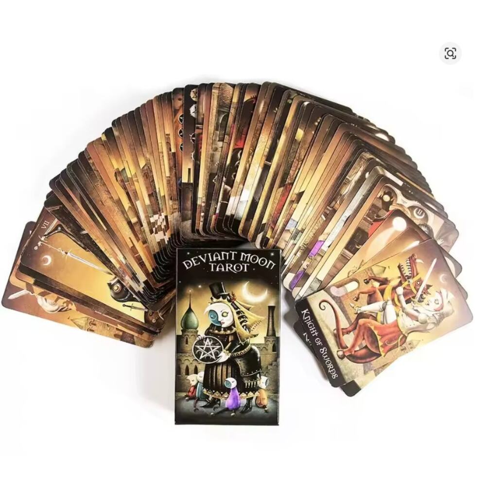 Deviant Moon Tarot Deck by Patrick Valenza | 78 Cards | Dark Gothic Art